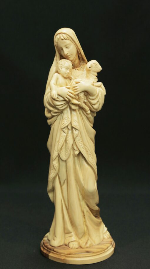 Virgin Mary With Sheep + Baby