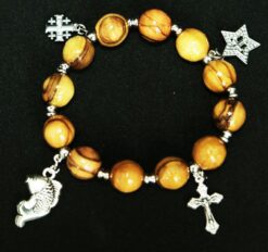 Olive Wood Bracelet - Pendants