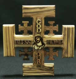 Jerusalem Cross - God Bless Our Home