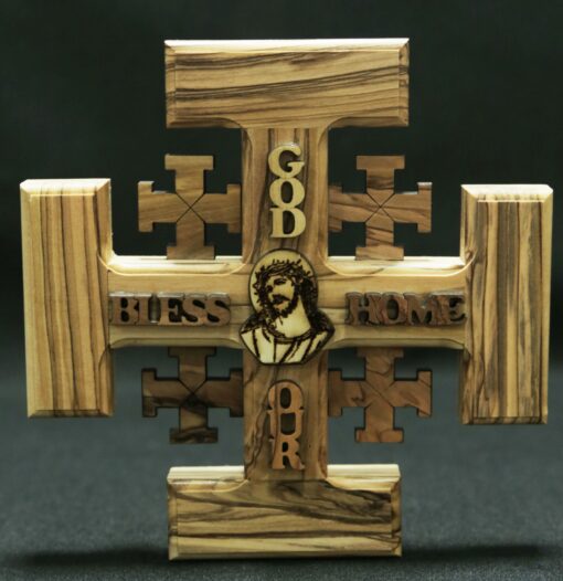 Jerusalem Cross - God Bless Our Home