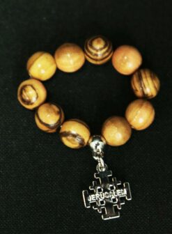 Olive Wood Finger Rosary