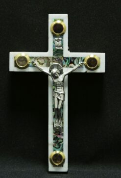 Latin Cross - Crucifix - Mother of Pearl - 4 Lens