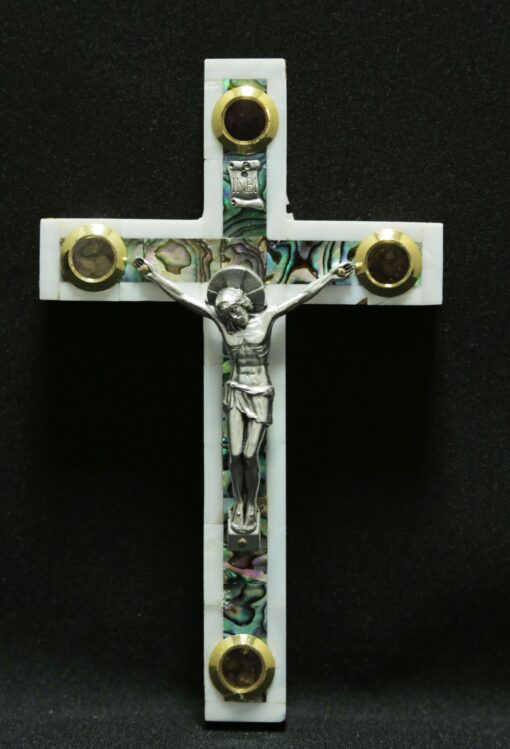 Latin Cross - Crucifix - Mother of Pearl - 4 Lens