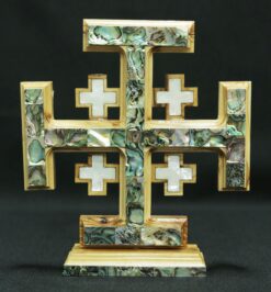 Jerusalem Cross - Mother of Pearl - Stand