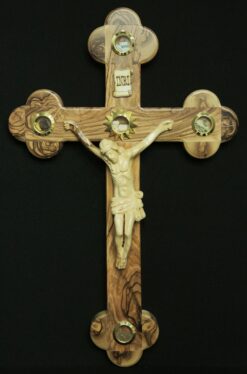 Roman Cross - Wooden Crucifix - 5 Lens