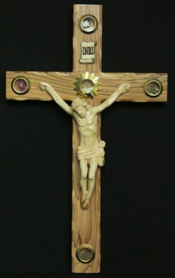 Latin Cross - Wooden Crucifix - 5 Lens