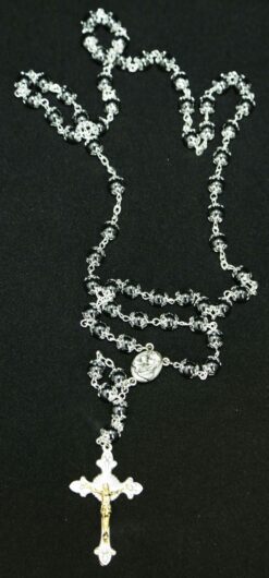 Hematite Cup Rosary - Soil