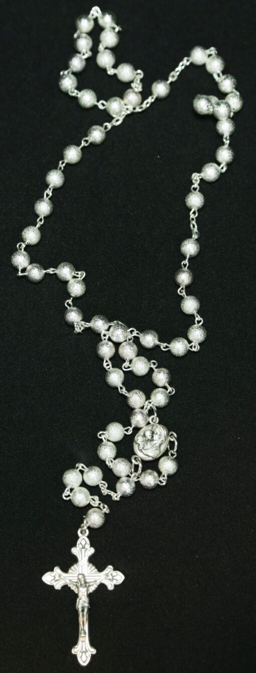 Silver Plated Rosary - Soil